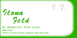 ilona feld business card